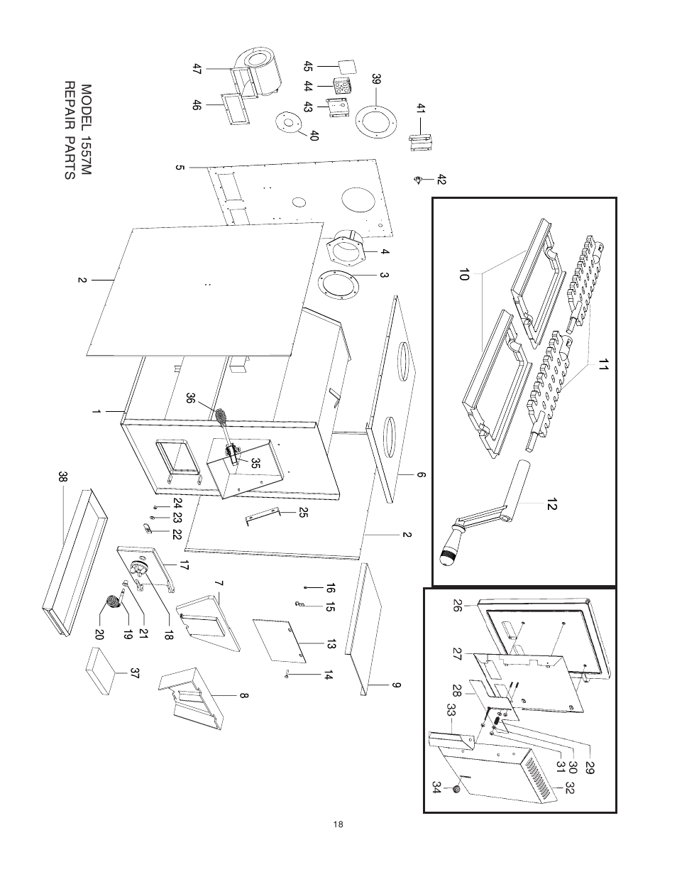 United States Stove Company 1557M User Manual | Page 18 / 28