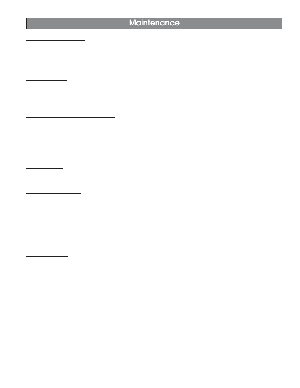 Maintenance | United States Stove Company 5500XL User Manual | Page 15 / 20