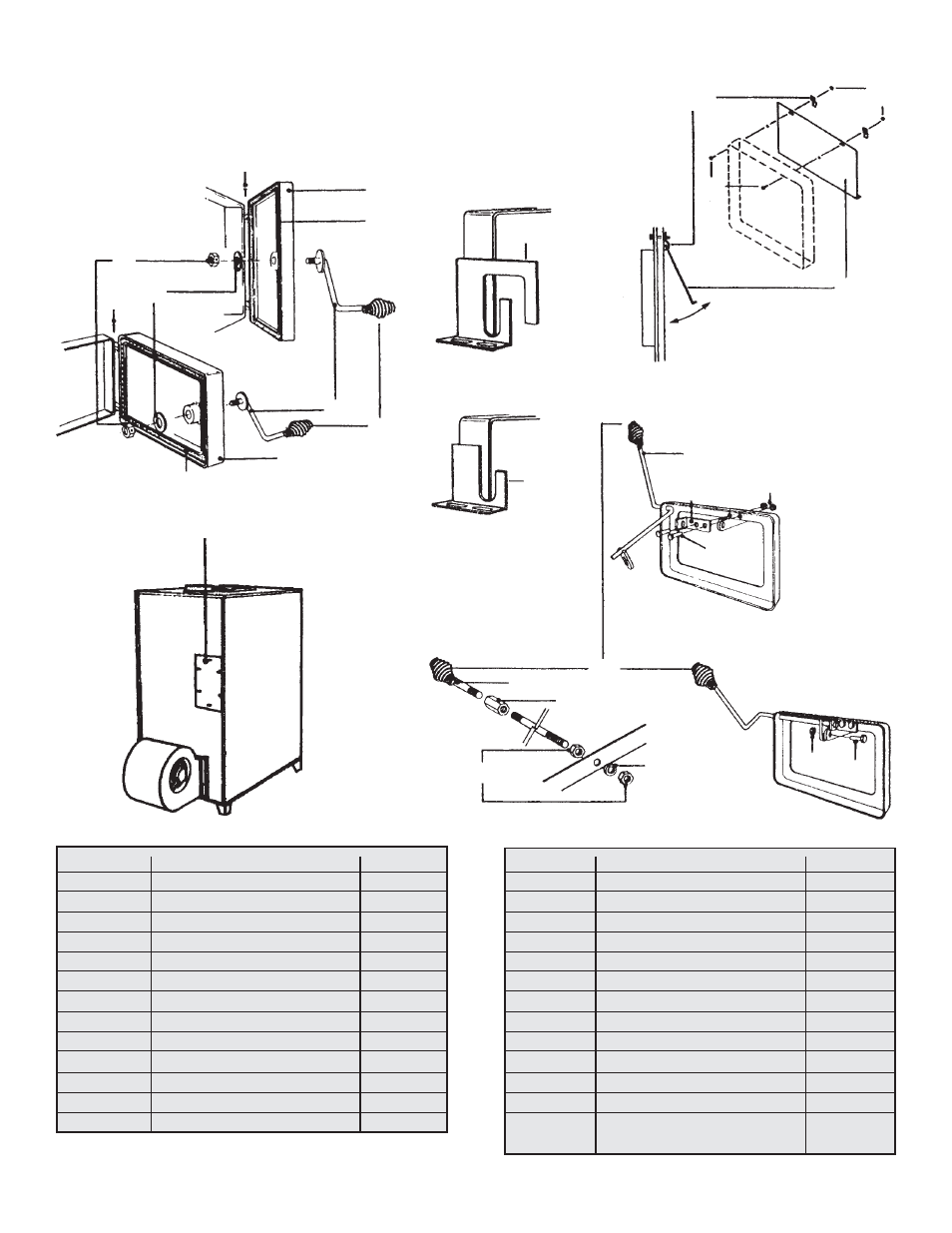 Parts list | United States Stove Company 1800 User Manual | Page 17 / 32