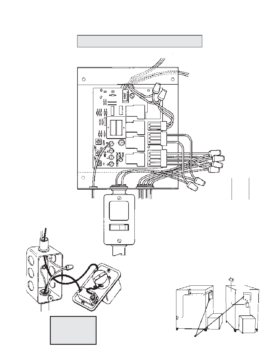 Wiring instructions, Caution, Electronic control center | United States Stove Company 1800 User Manual | Page 22 / 32