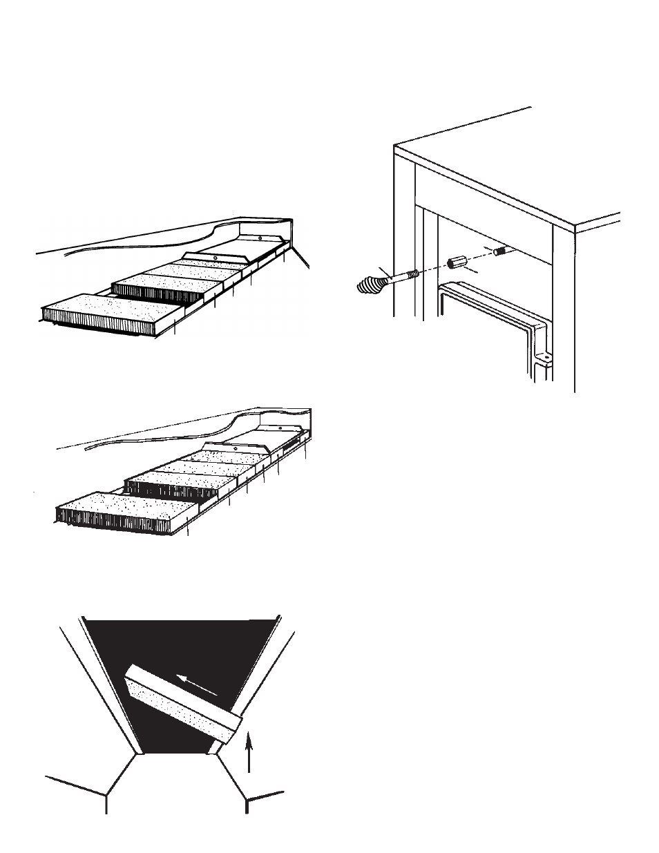 Door handle installation, Fuel & ash door latch installation, Model 1800 | United States Stove Company 1800 User Manual | Page 8 / 32