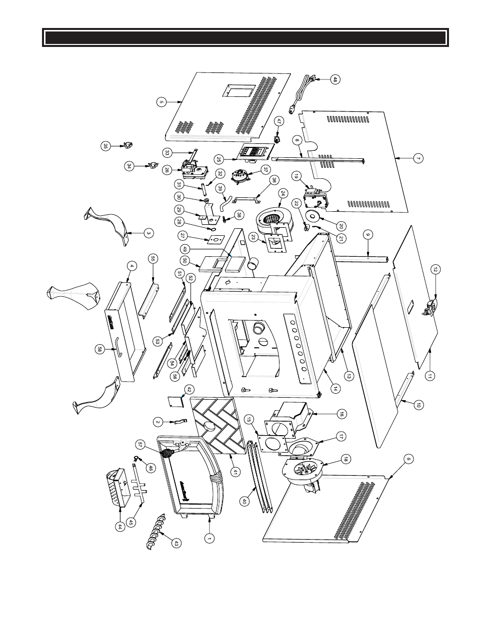 Repair parts diagram-6039hf | United States Stove Company 6039HF User Manual | Page 21 / 24