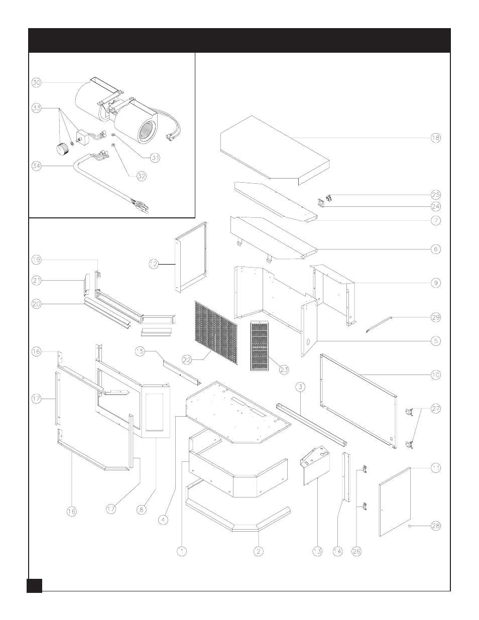 Heater assembly | United States Stove Company C9947N User Manual | Page 16 / 43