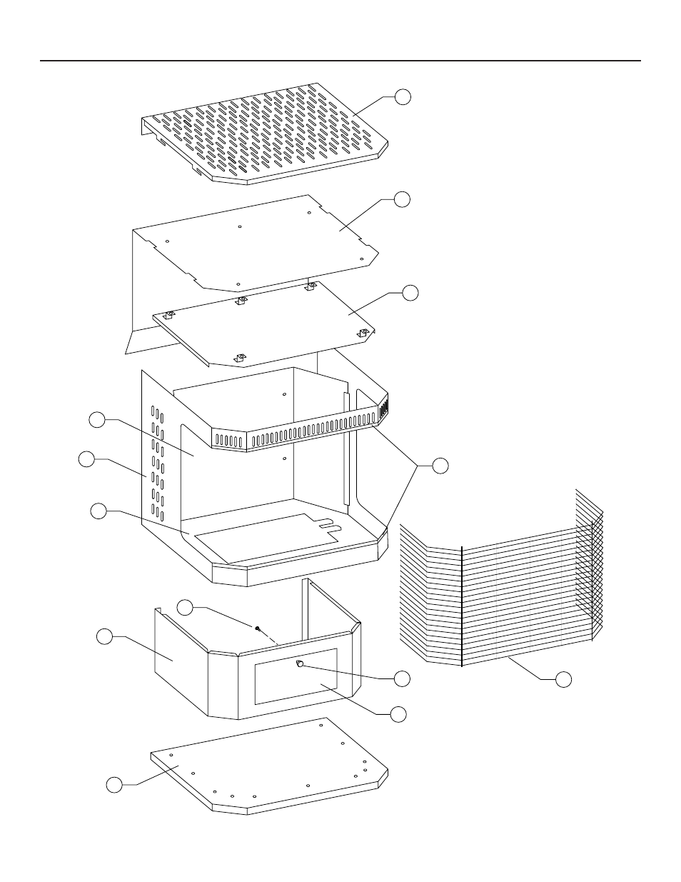 Heater assembly replacement parts | United States Stove Company C9947N User Manual | Page 34 / 43
