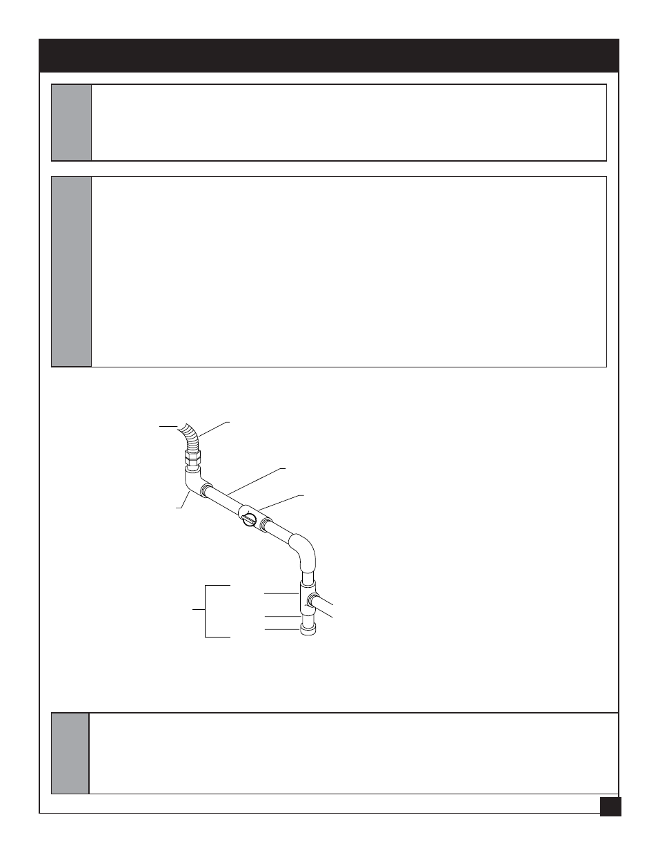 Gas connection, Caution notice, Warning | United States Stove Company C9947N User Manual | Page 9 / 43