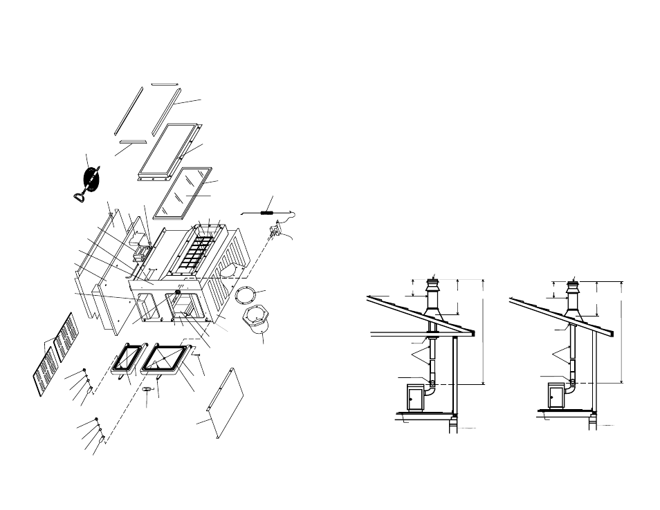 Important, Chimney connection | United States Stove Company WONDERWOOD 2931 User Manual | Page 7 / 12