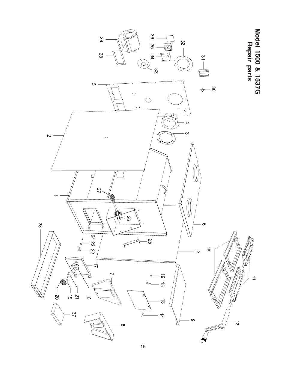 United States Stove Company 1500 User Manual | Page 15 / 24