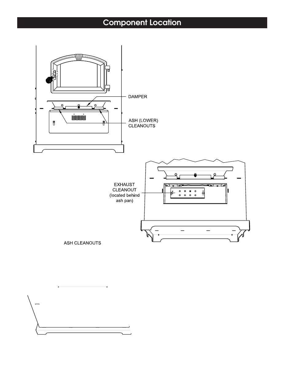 Component location | United States Stove Company 6300C User Manual | Page 12 / 24