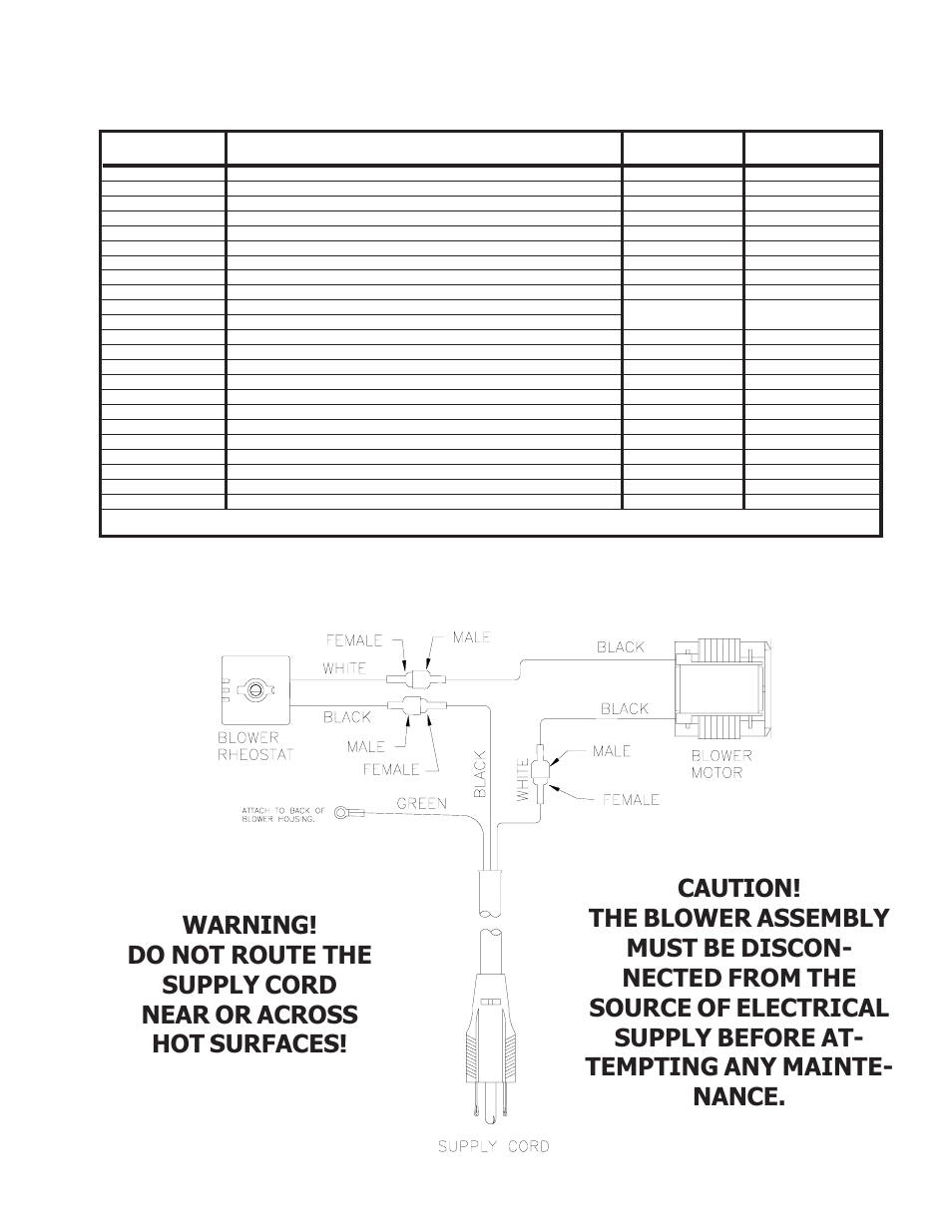 Wiring diagram for model 2007 | United States Stove Company 2007 User Manual | Page 13 / 16