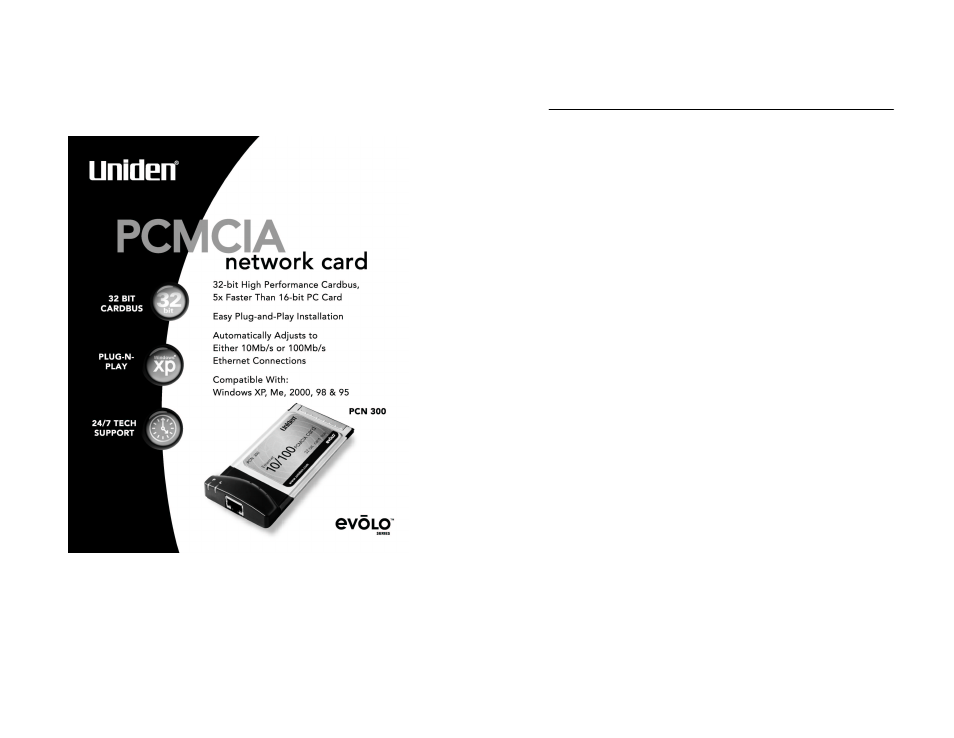 Uniden PCN300 User Manual | 10 pages