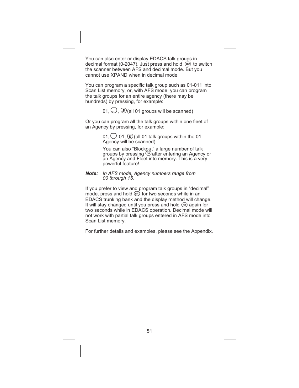 Uniden BC 245XLT User Manual | Page 51 / 90