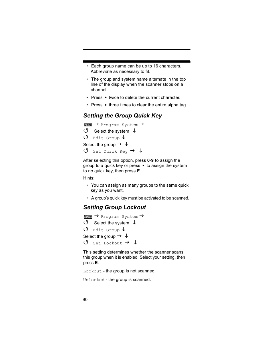Uniden BR330T User Manual | Page 90 / 156