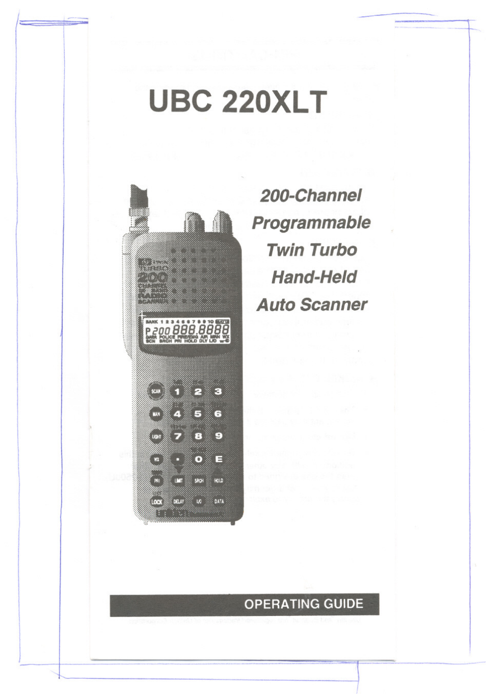 Uniden UBC220XLT User Manual | 30 pages