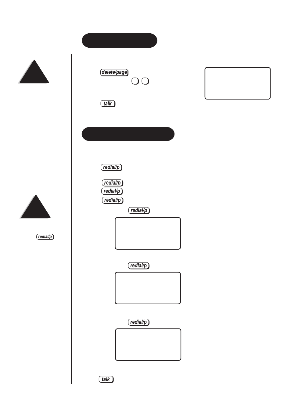 Call transfer, Redialling a call | Uniden DSS2115 User Manual | Page 12 / 24