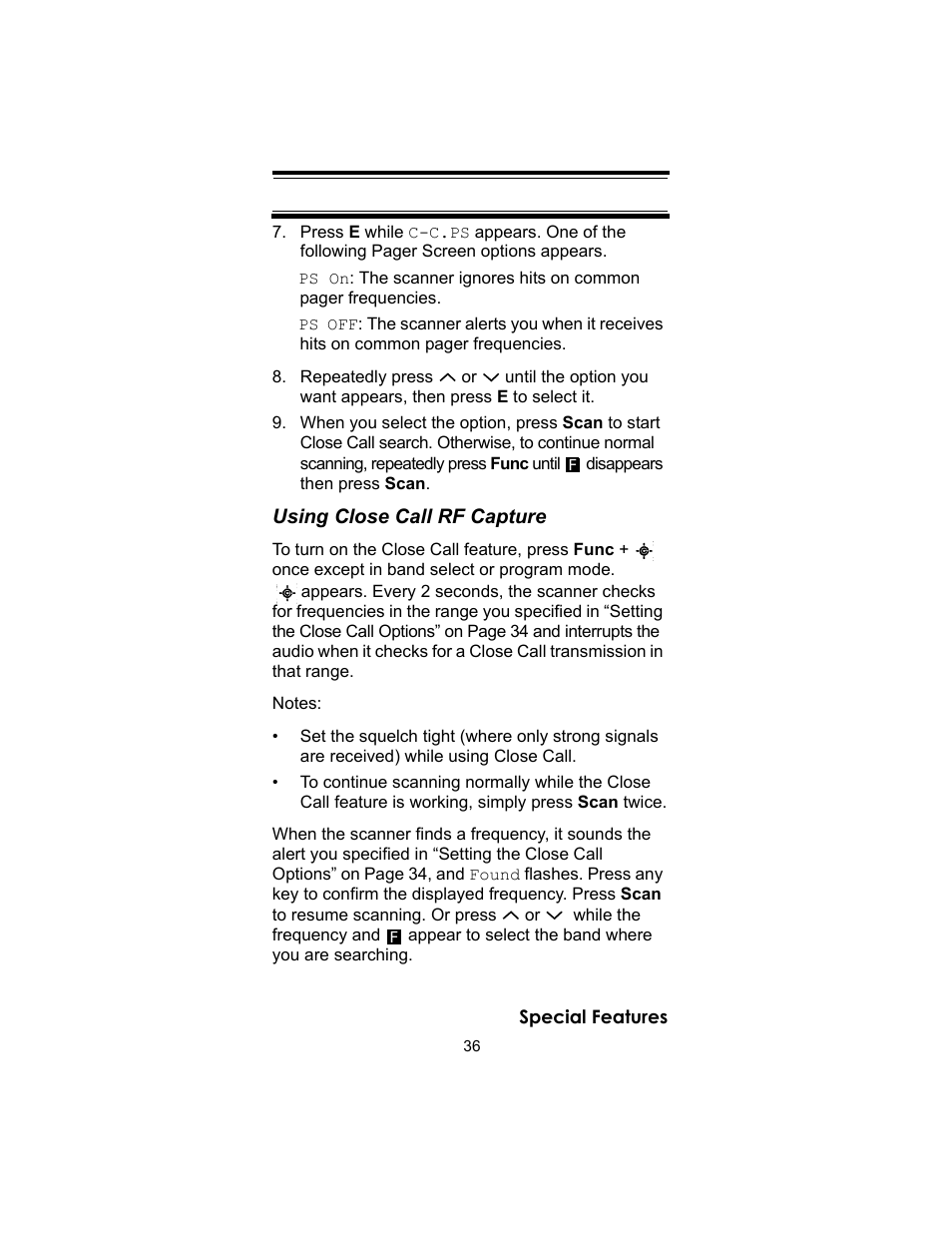 Uniden UBC72XLT User Manual | Page 36 / 56