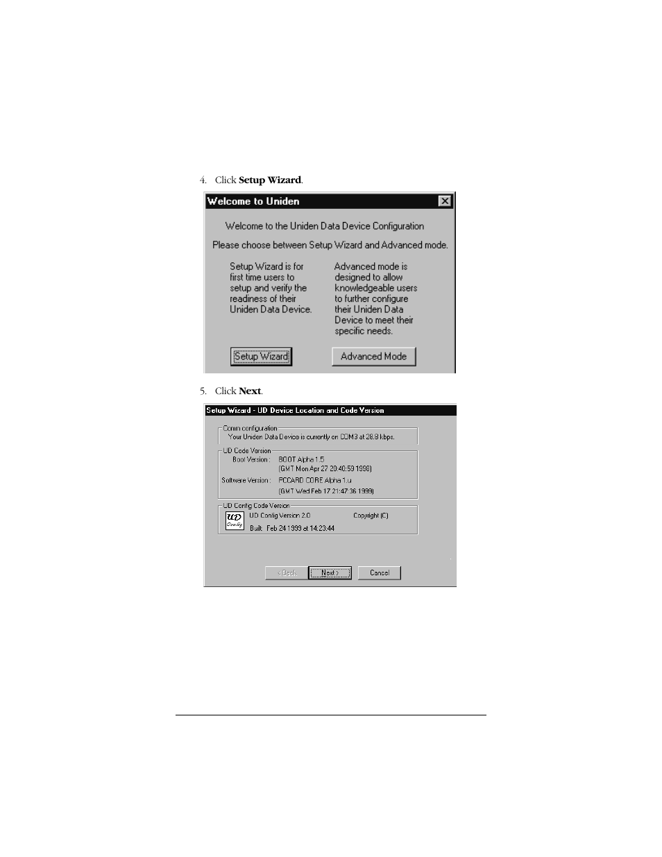 Uniden Data 2000 Wireless CDPD PC Card User Manual | Page 64 / 99