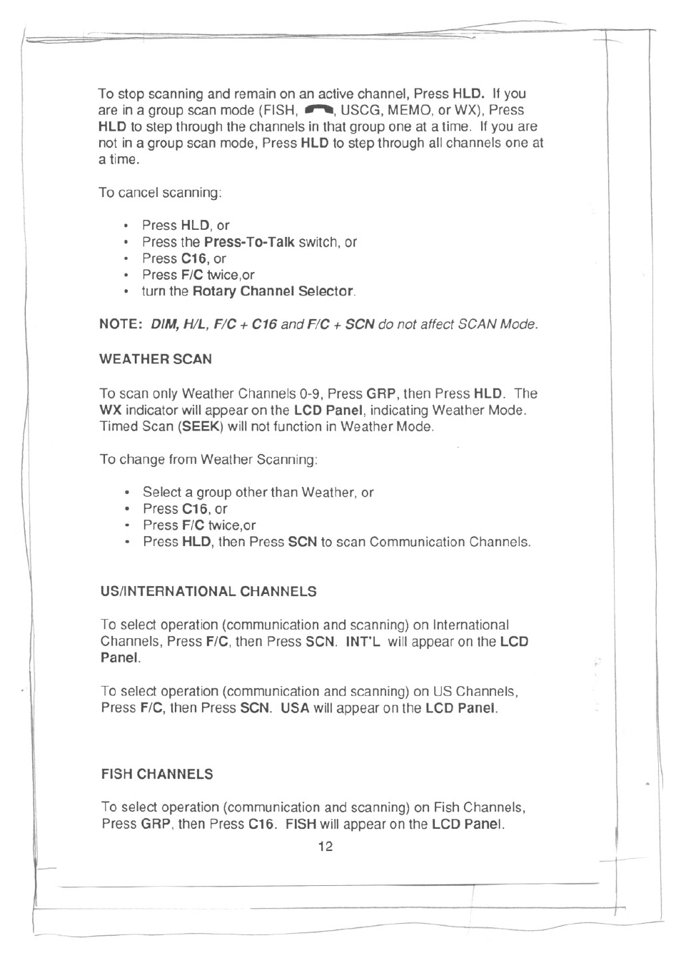 Uniden PRESIDENT LTD 950 User Manual | Page 14 / 33