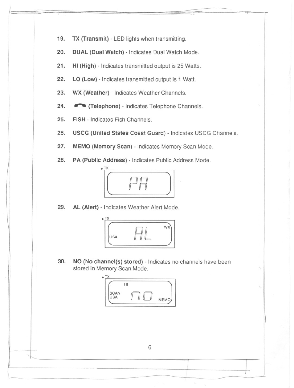 Eir no | Uniden PRESIDENT LTD 950 User Manual | Page 8 / 33