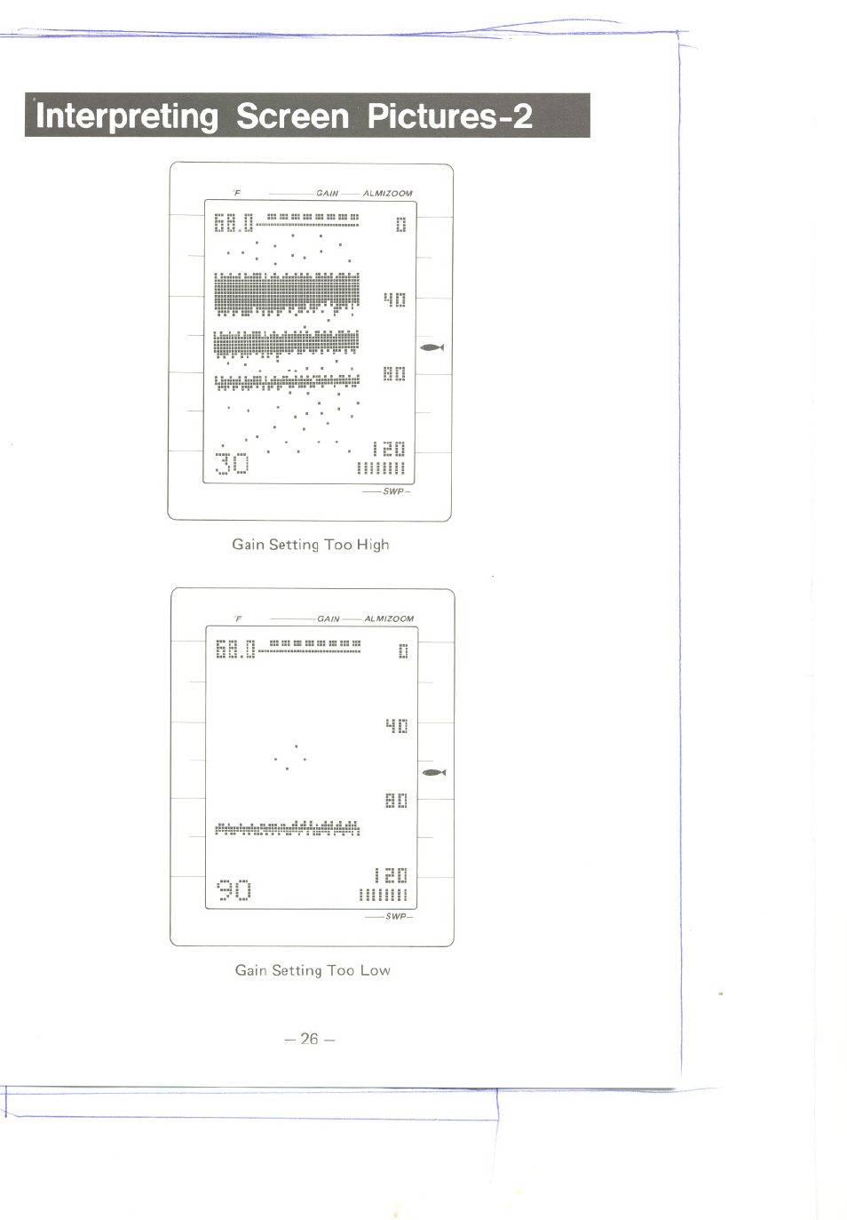 Interpreting screen pictures-2 | Uniden MC 800 User Manual | Page 29 / 42
