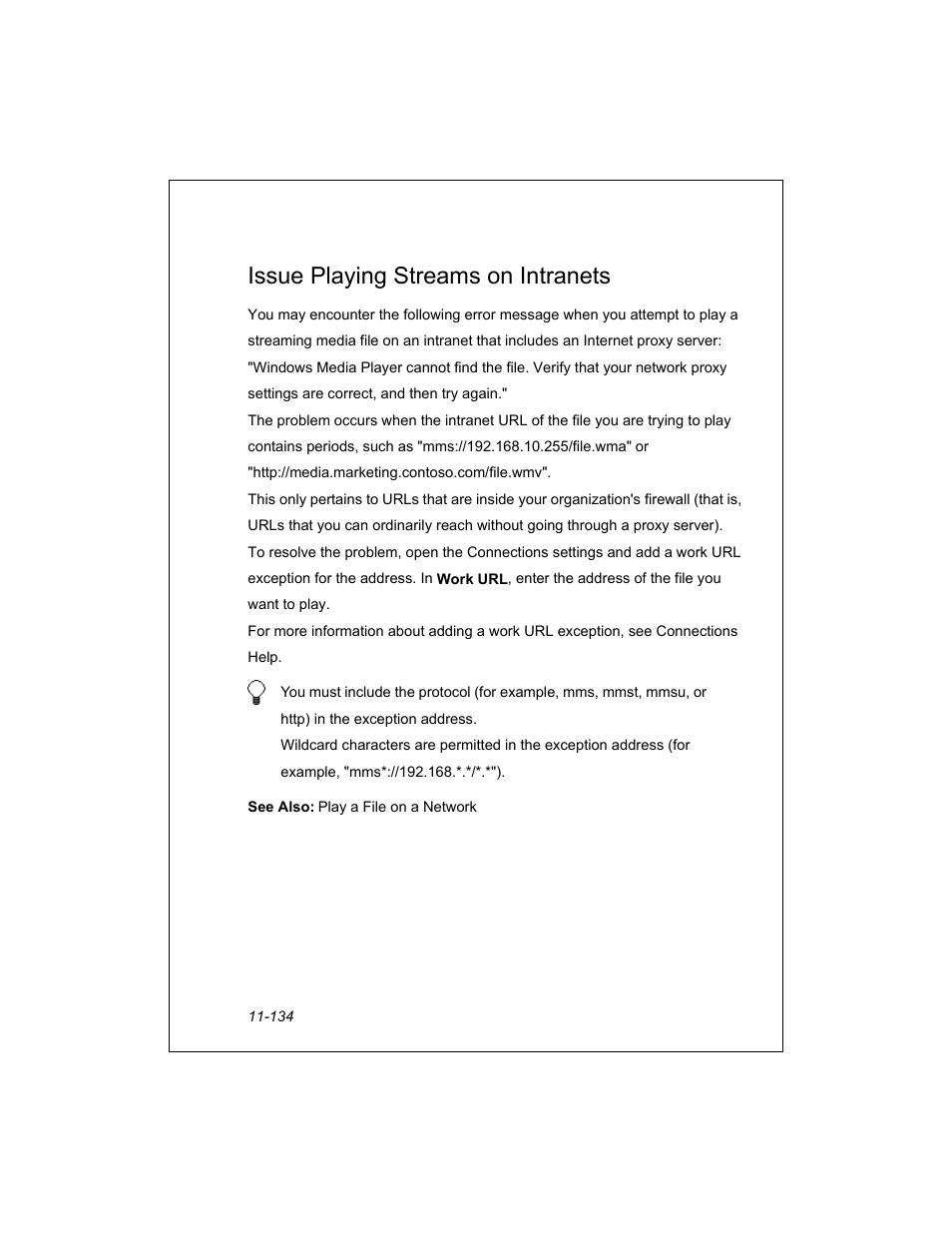 Issue playing streams on intranets | Unitech PA950 User Manual | Page 134 / 204