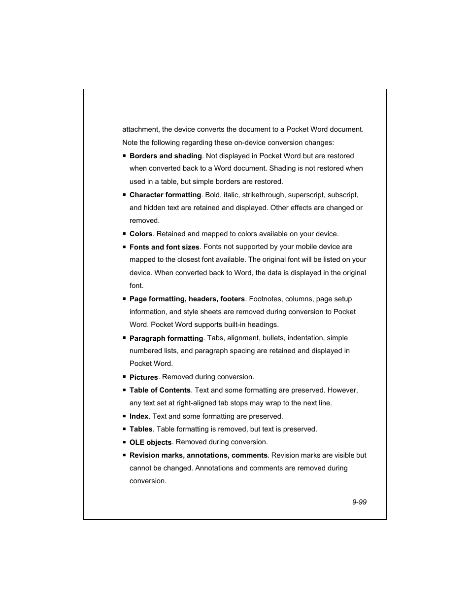 Unitech PA950 User Manual | Page 99 / 204
