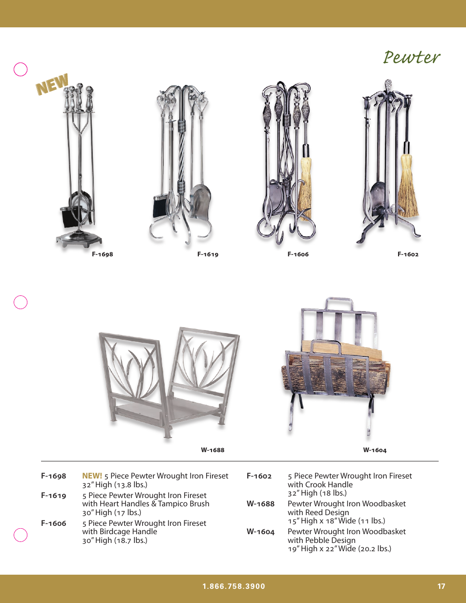 Pewter | Uniflame S-7700 User Manual | Page 17 / 80