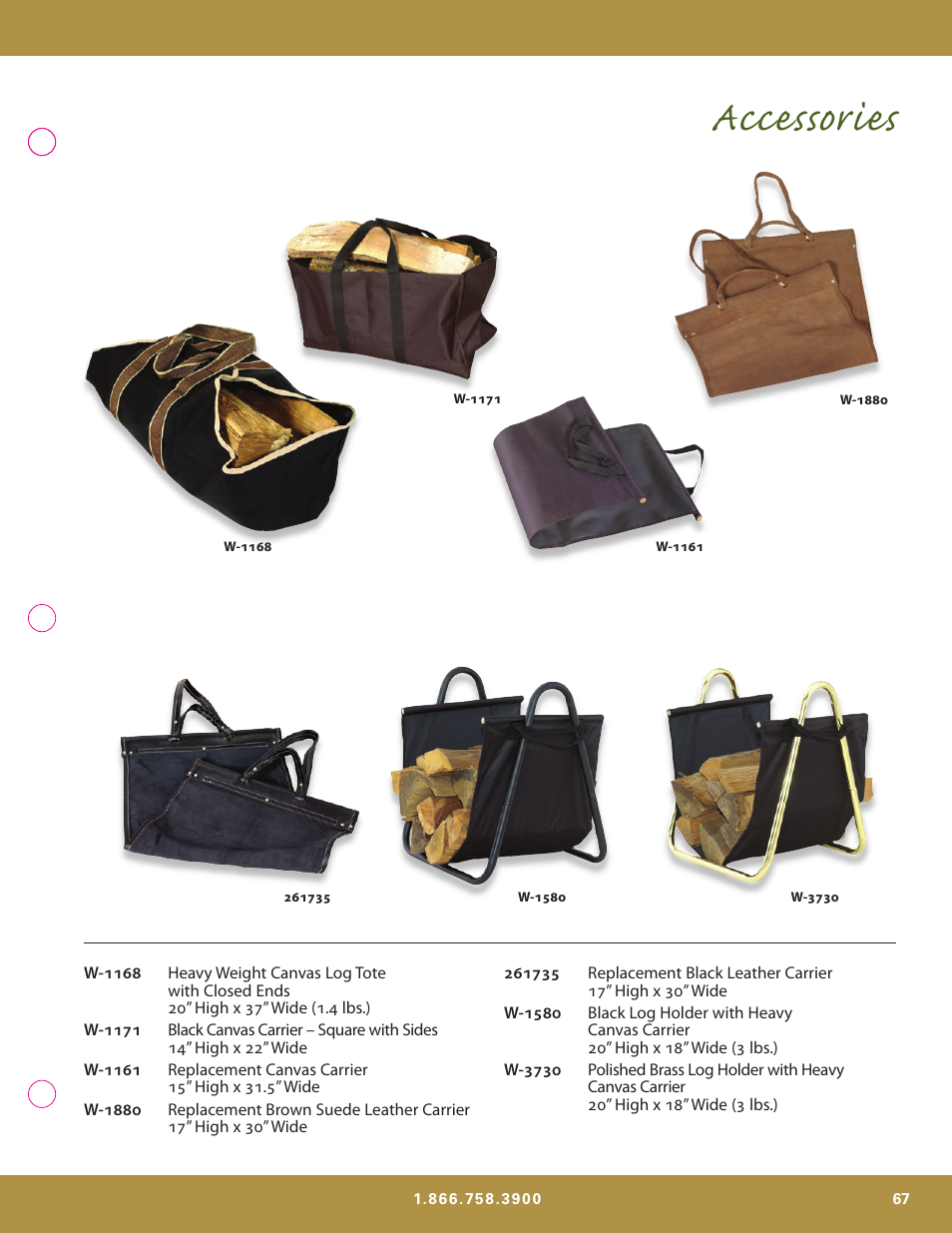 Accessories | Uniflame S-7700 User Manual | Page 67 / 80