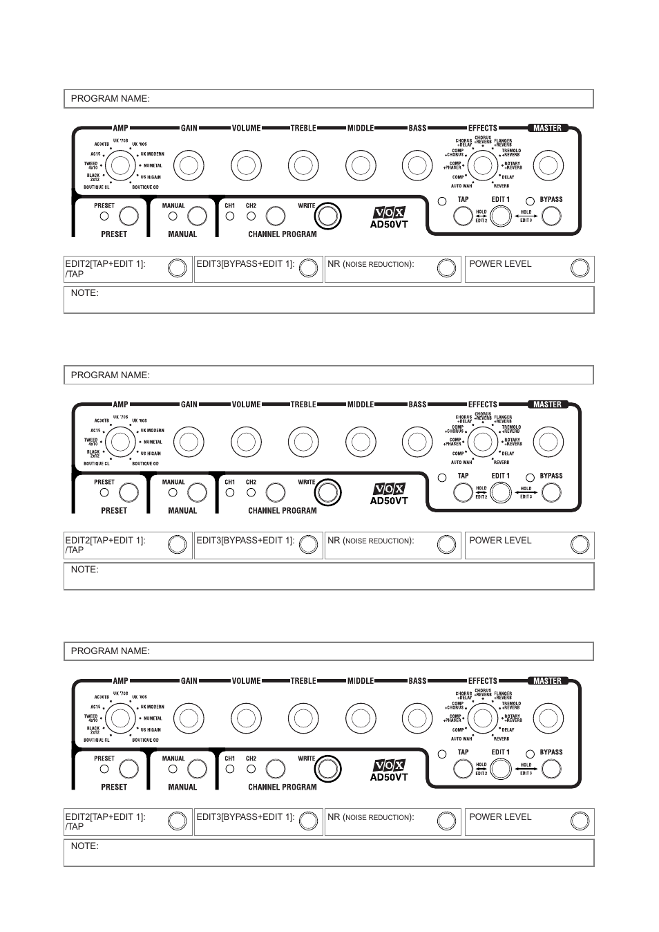 Vox AD100VT User Manual | Page 35 / 36
