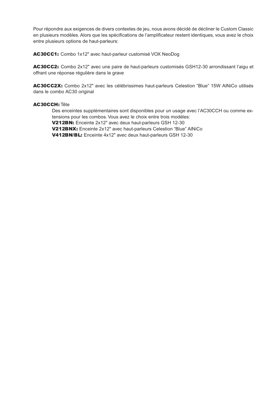 Vox AC30CC2X User Manual | Page 15 / 41