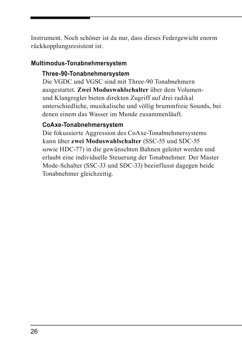 Vox VIRAGE VGSC User Manual | Page 28 / 43