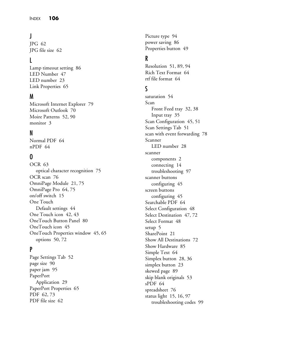 Visioneer PATRIOT 480 User Manual | Page 111 / 114