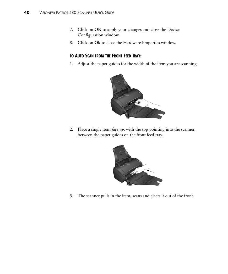 Visioneer PATRIOT 480 User Manual | Page 45 / 114
