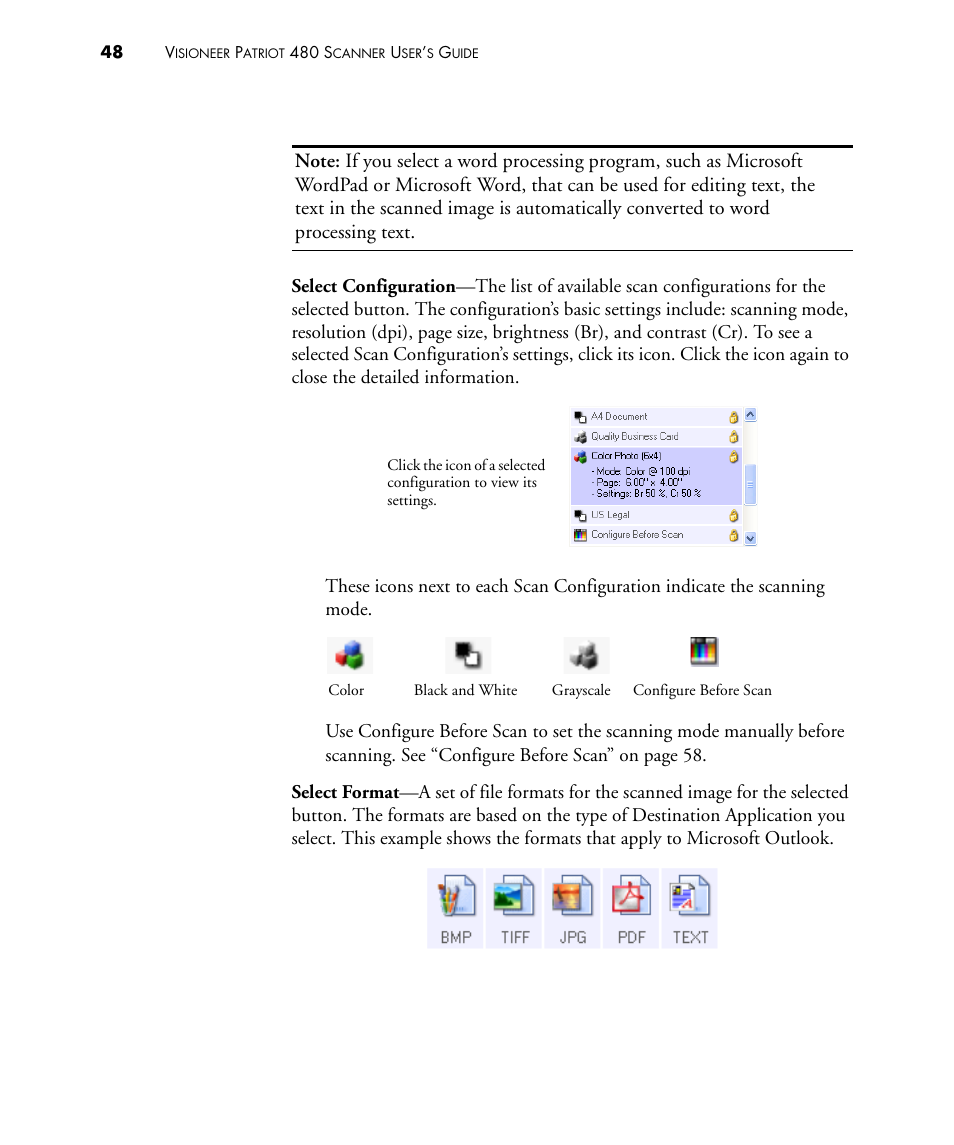Visioneer PATRIOT 480 User Manual | Page 53 / 114