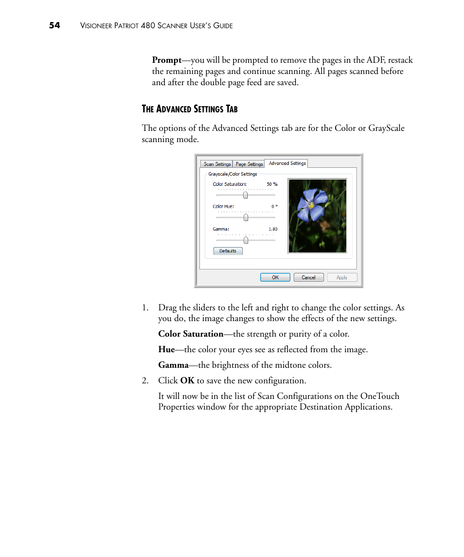 Visioneer PATRIOT 480 User Manual | Page 59 / 114