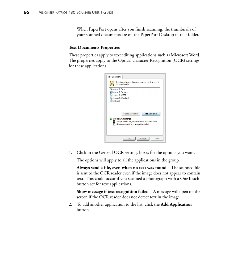 Visioneer PATRIOT 480 User Manual | Page 71 / 114