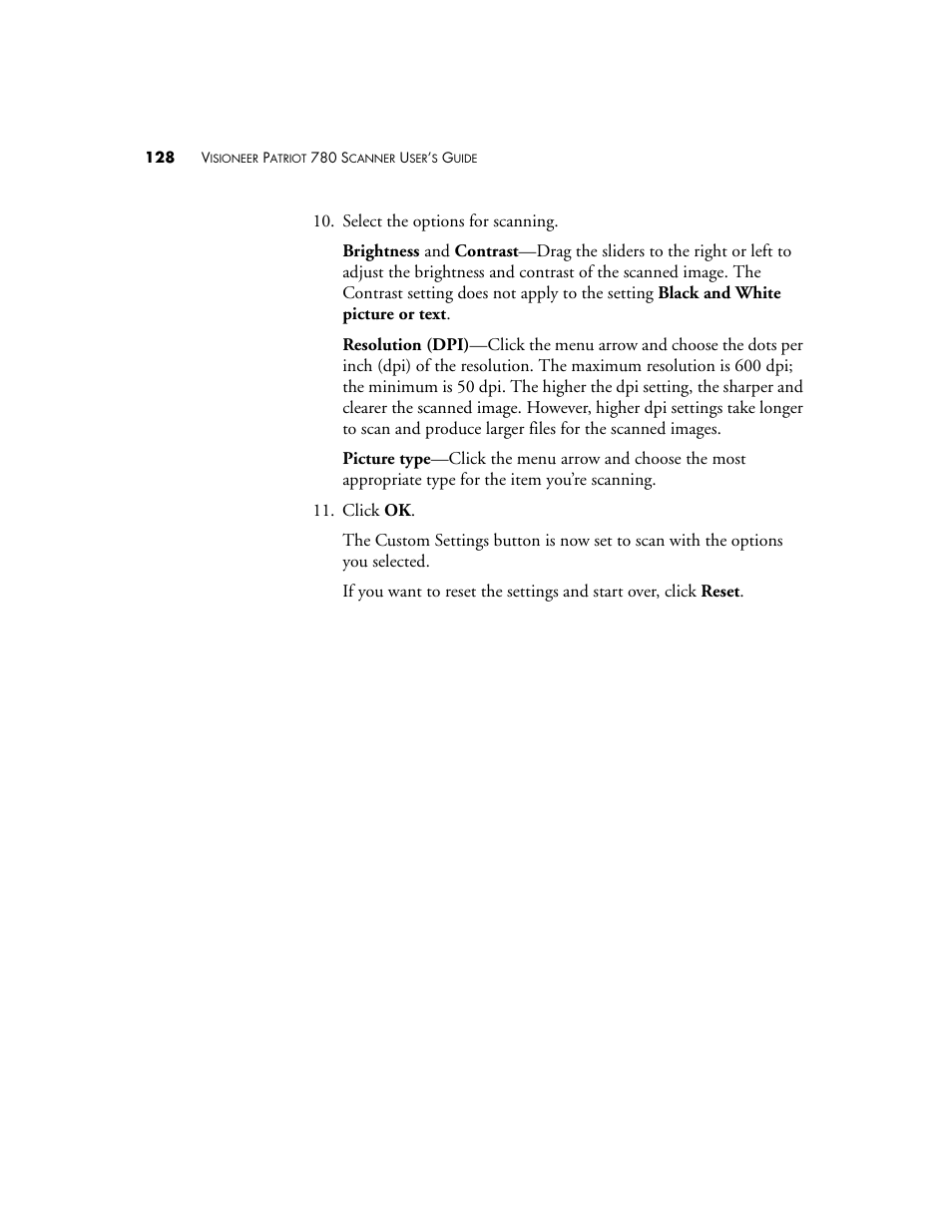 Visioneer Patriot 780 User Manual | Page 135 / 160