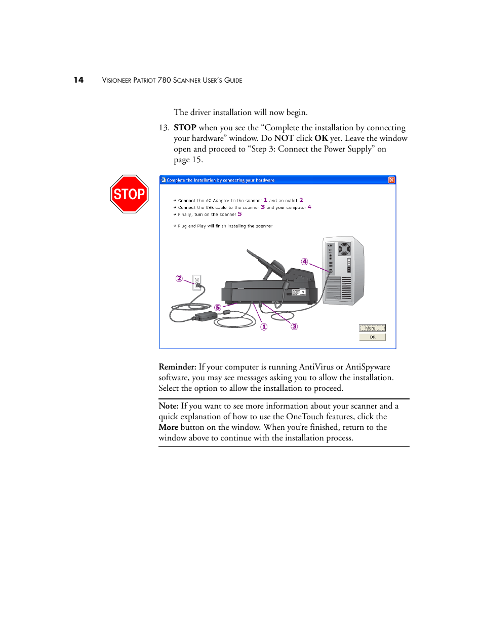 Visioneer Patriot 780 User Manual | Page 21 / 160