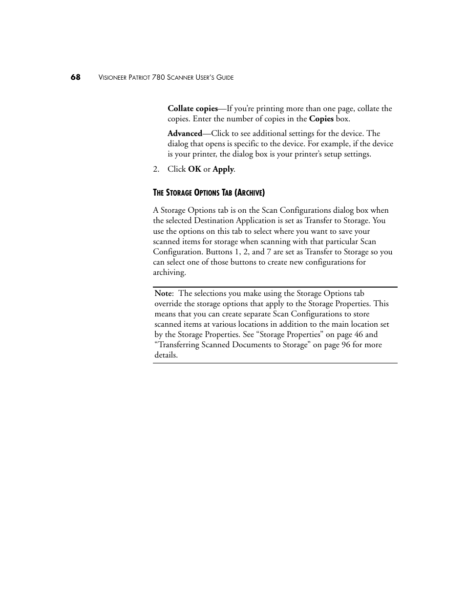 Visioneer Patriot 780 User Manual | Page 75 / 160