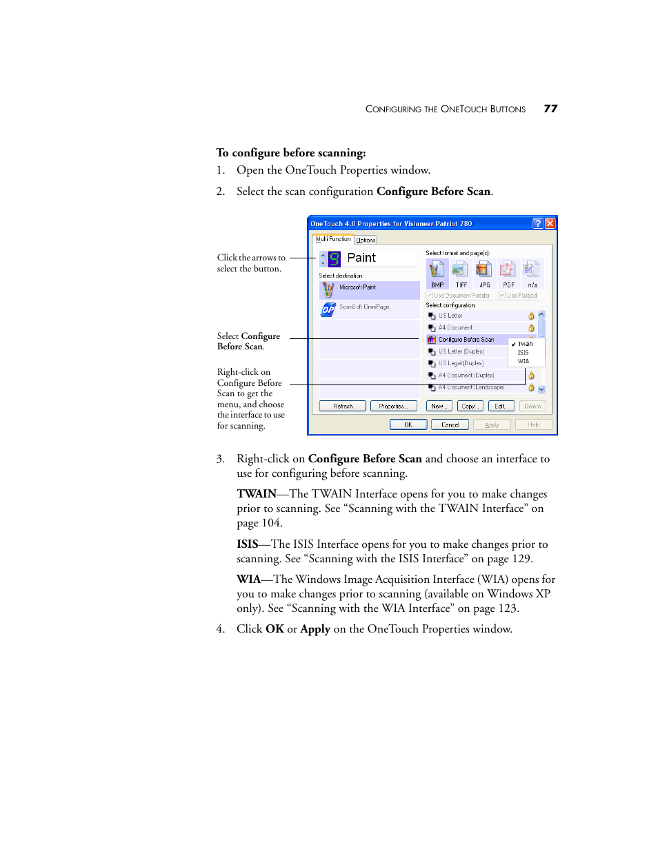Visioneer Patriot 780 User Manual | Page 84 / 160