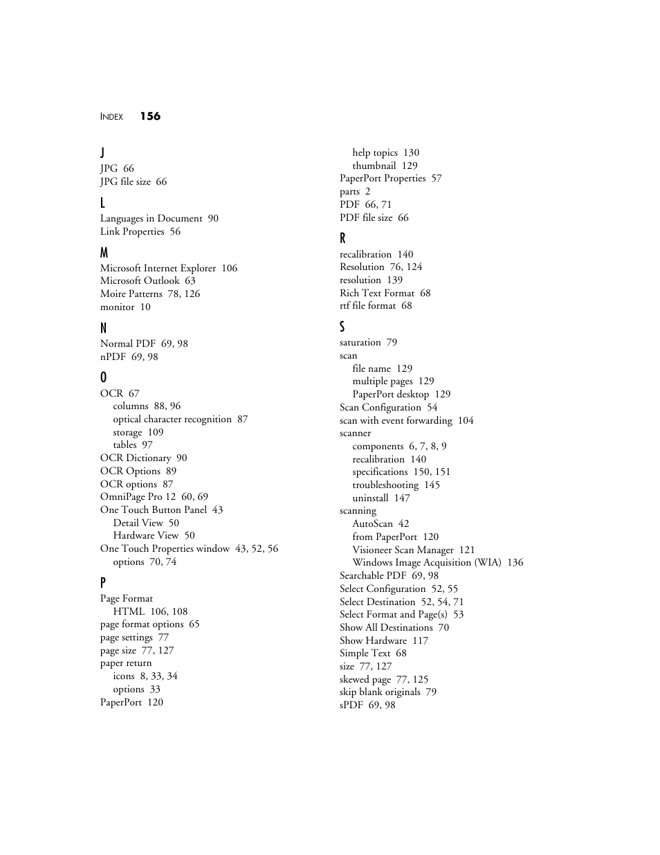 Visioneer XP 100 User Manual | Page 163 / 166