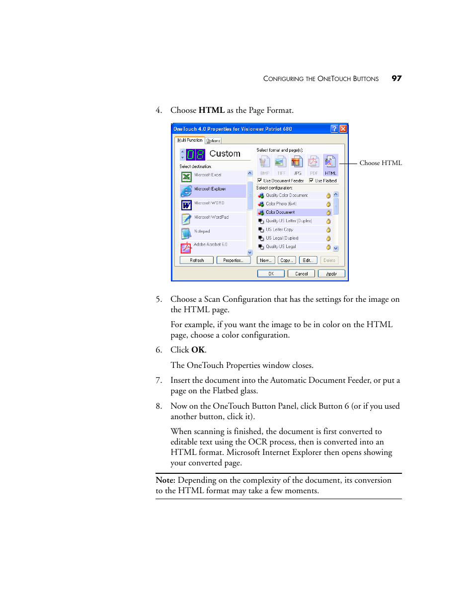 Visioneer Patriot 680 User Manual | Page 104 / 158