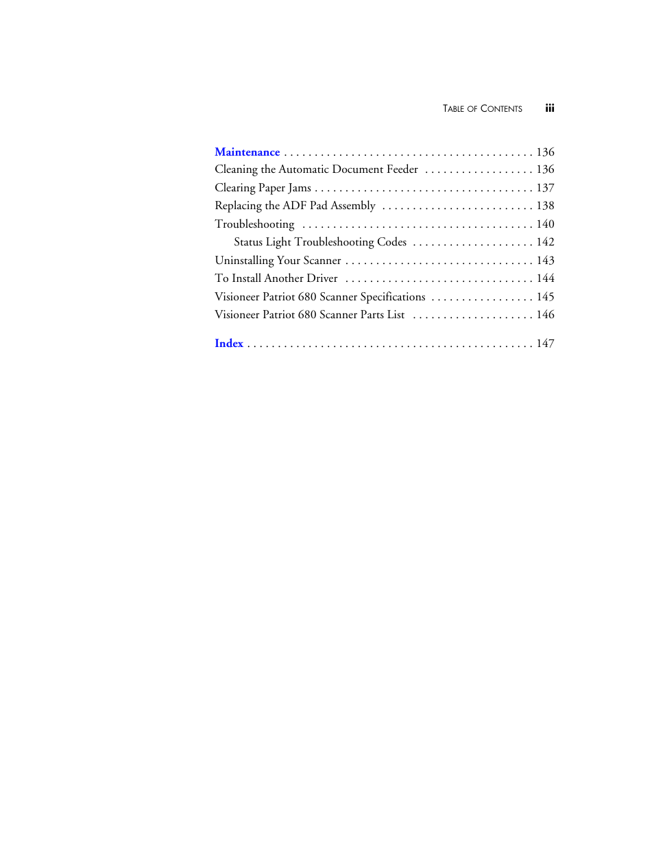 Visioneer Patriot 680 User Manual | Page 6 / 158
