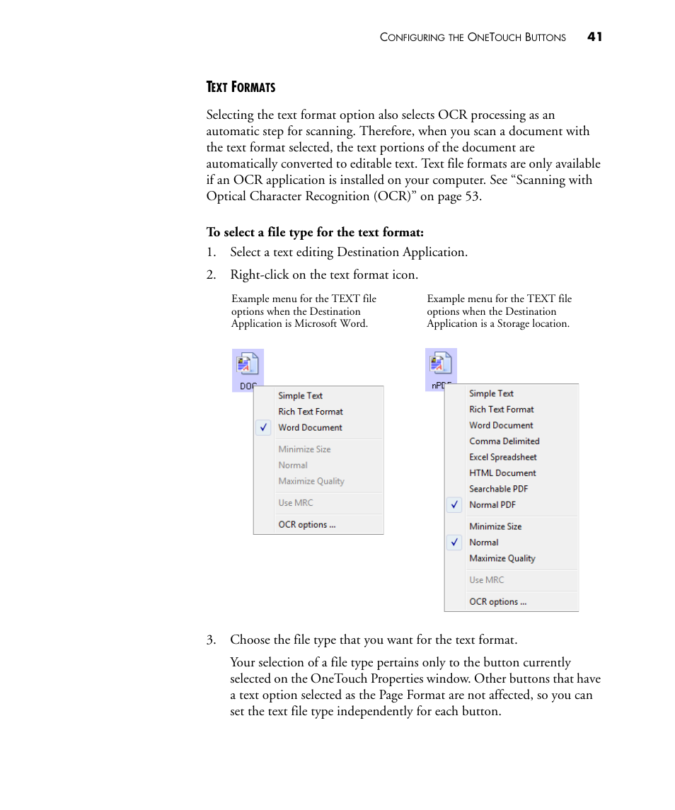 Visioneer PATRIOT 430 User Manual | Page 46 / 98