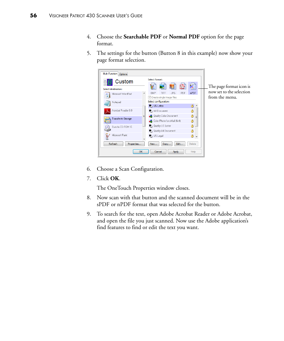 Visioneer PATRIOT 430 User Manual | Page 61 / 98