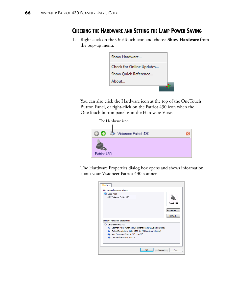 Visioneer PATRIOT 430 User Manual | Page 71 / 98