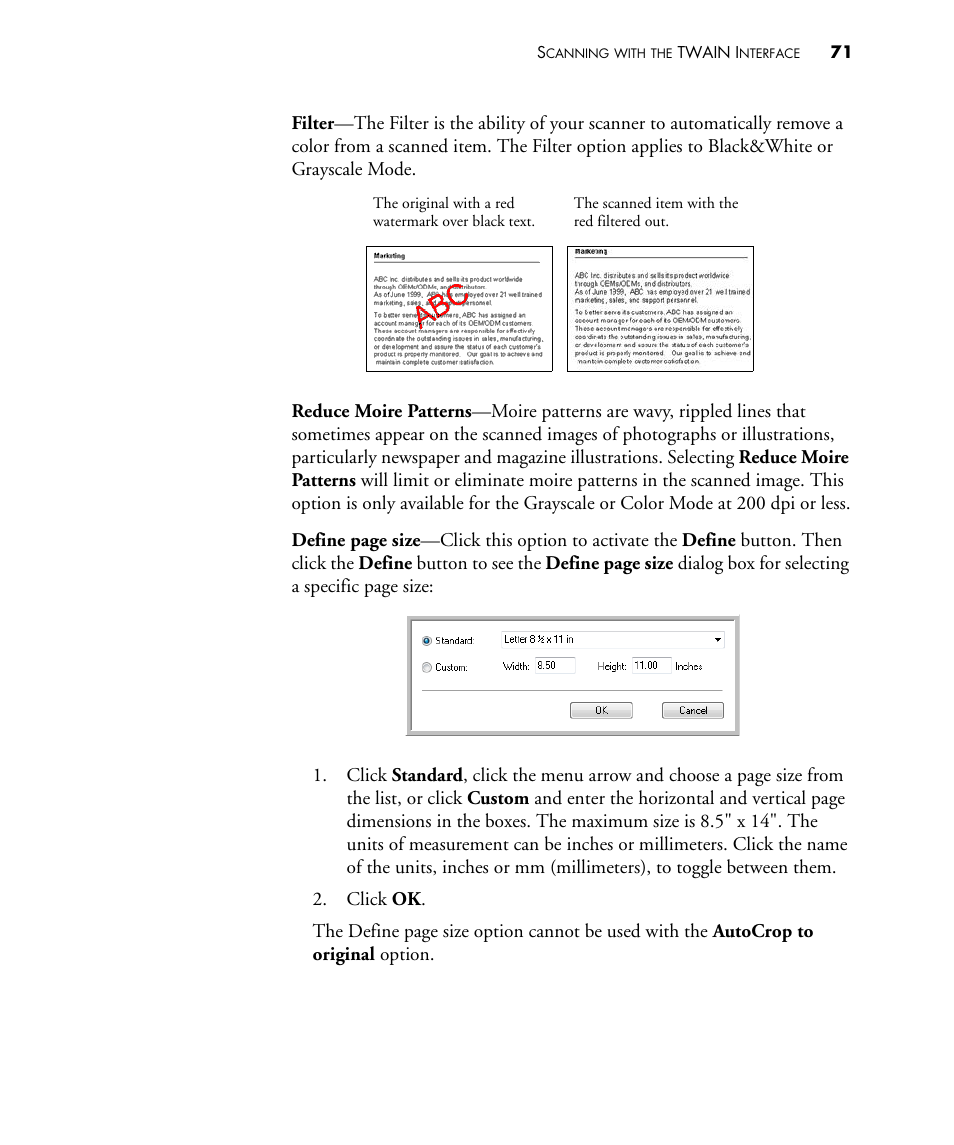 Visioneer PATRIOT 430 User Manual | Page 76 / 98