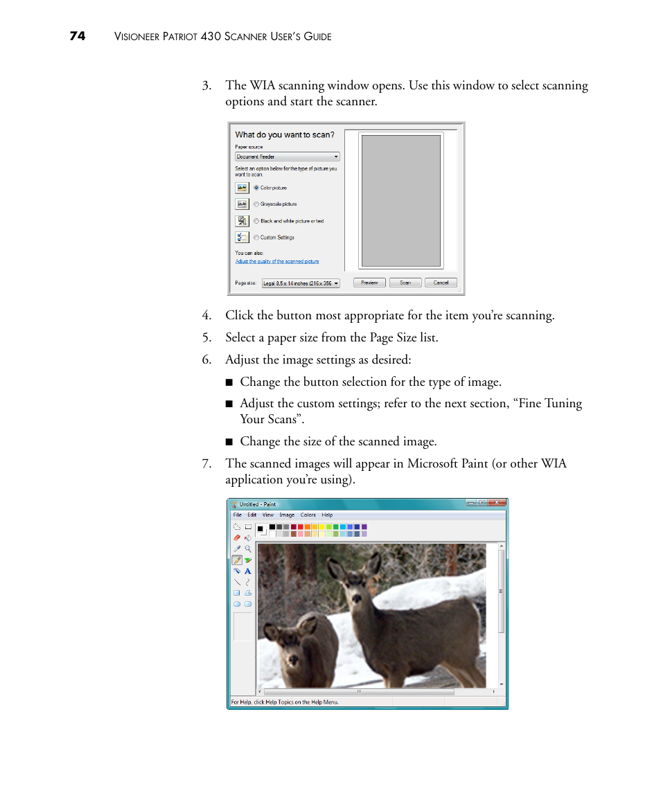 Visioneer PATRIOT 430 User Manual | Page 79 / 98