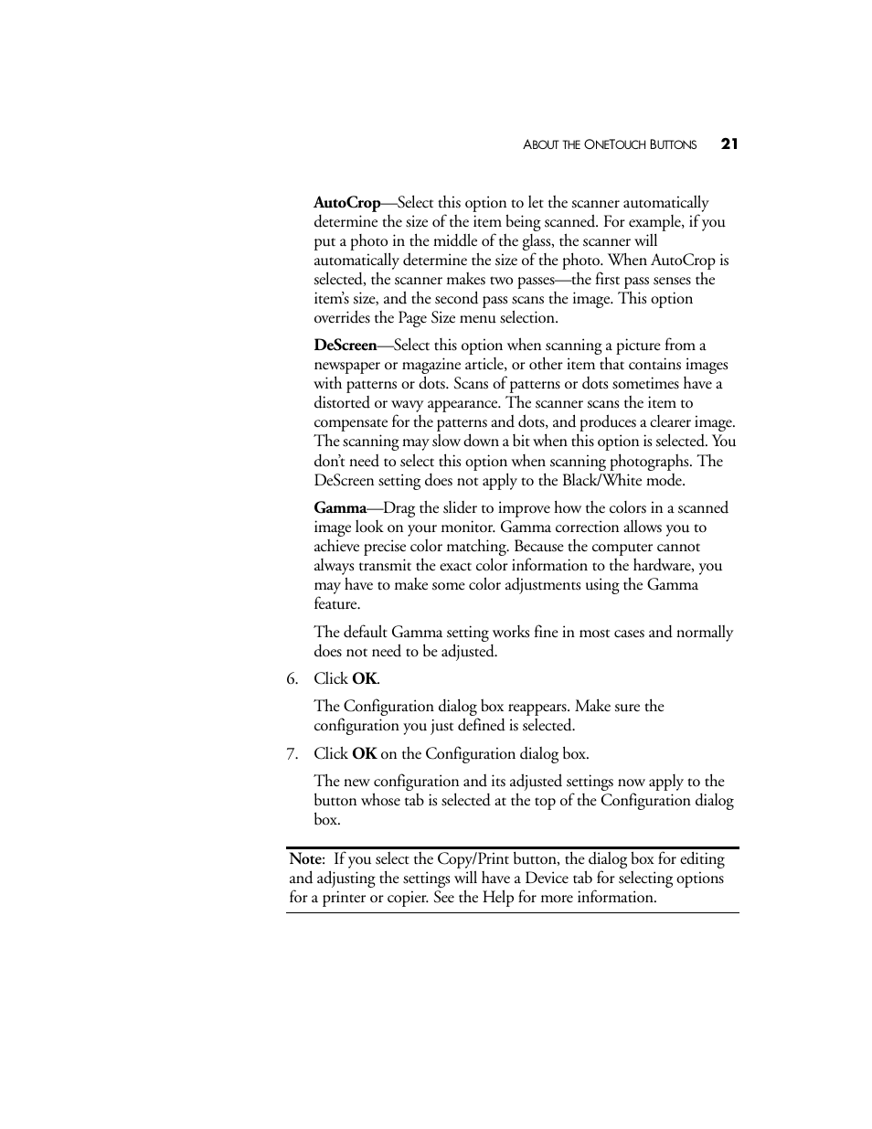 Visioneer OneTouch 58XX User Manual | Page 25 / 45