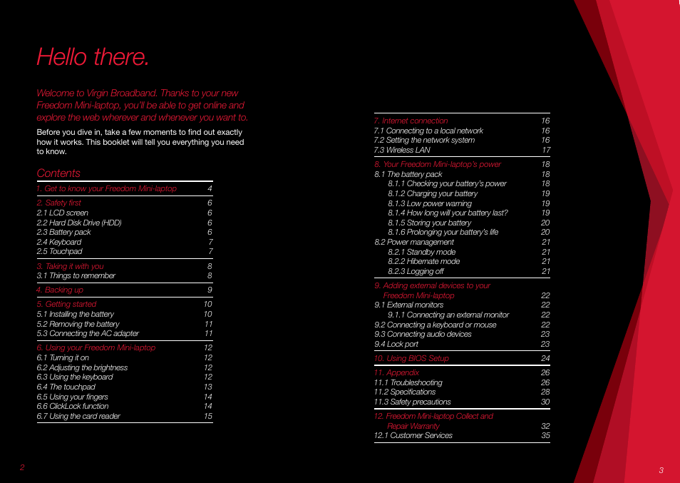 Virgin Mobile FREEDOM MINI-LAPTOP VMFNM0609 User Manual | Page 2 / 18