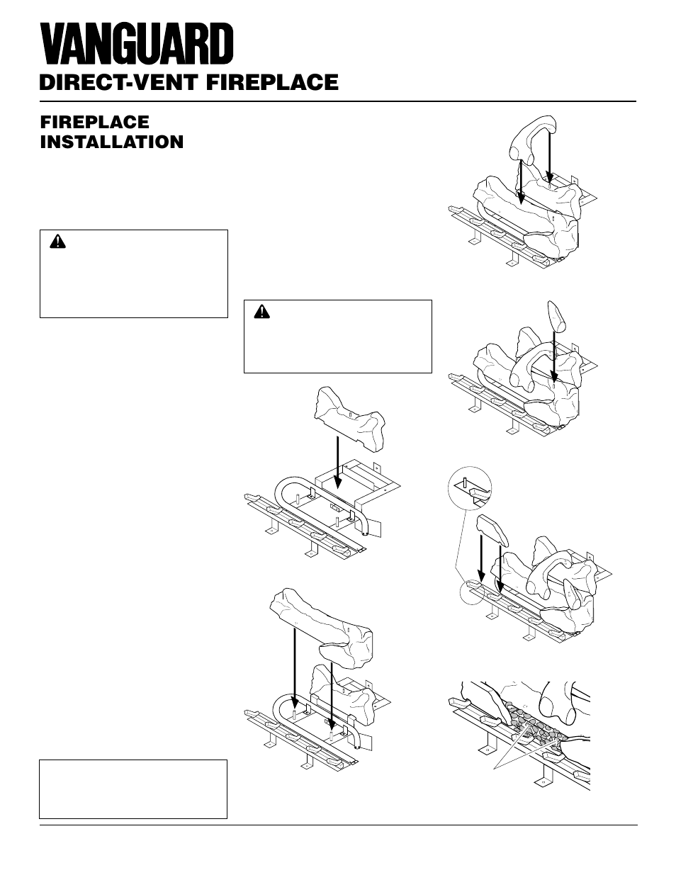 Direct-vent fireplace, Fireplace installation | Vanguard Managed Solutions MBDV37 User Manual | Page 24 / 40